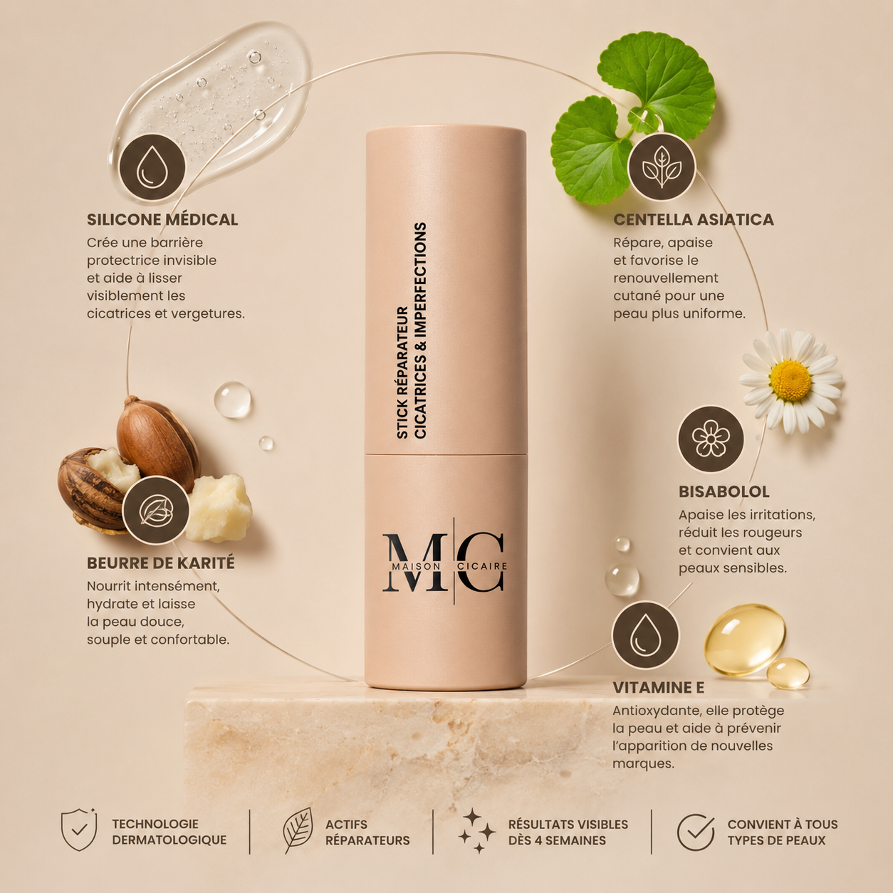 Le Stick — Silicone Médical Anti-Cicatrices